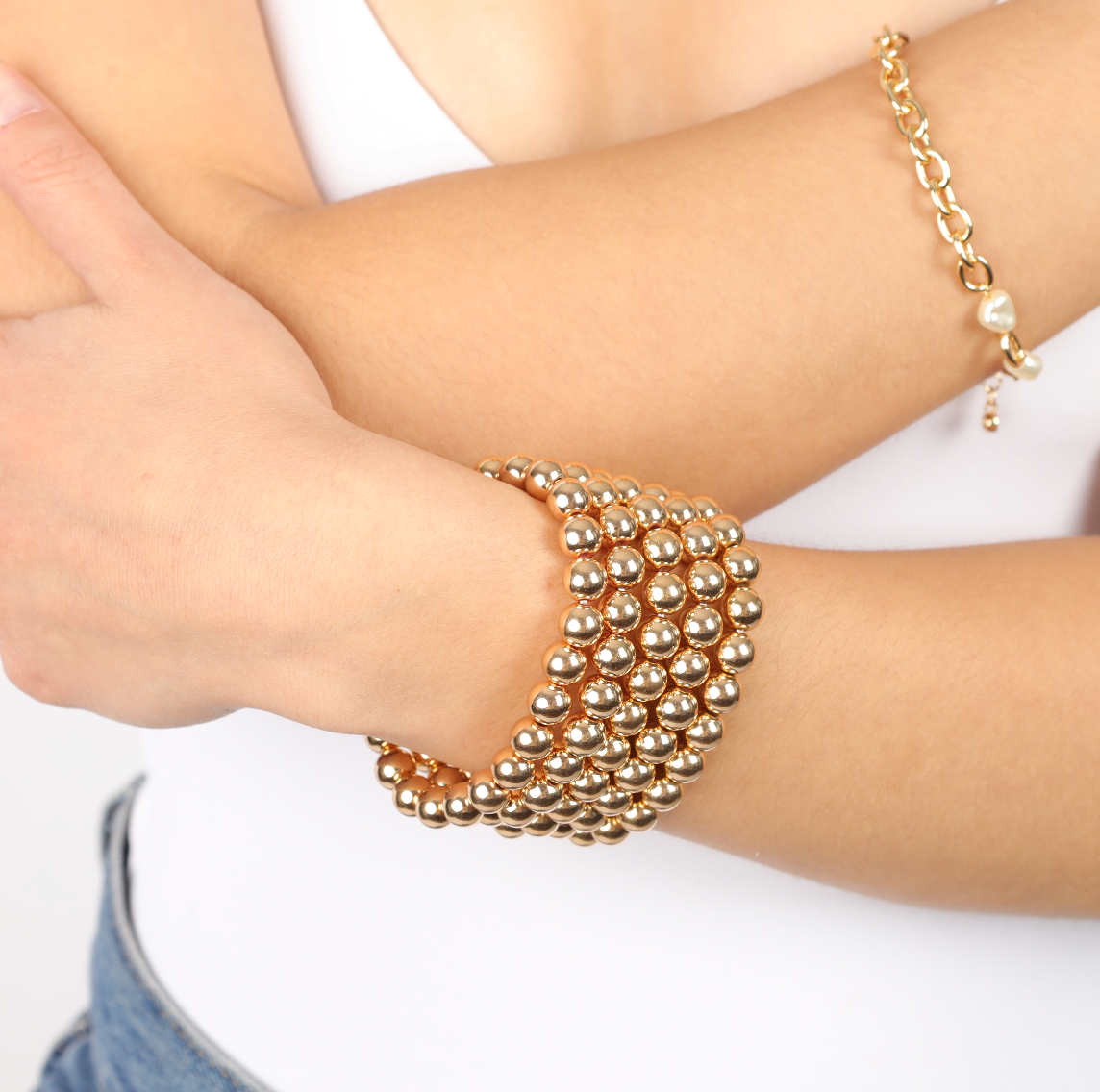 SET PULSERAS BOLITAS