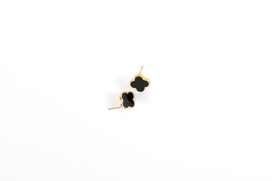 ARETES TREBOL NEGRO