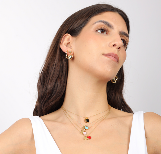 COLLAR CORAZON NEGRO