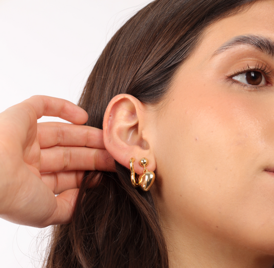 ARETES CORAZON ARRACADAS