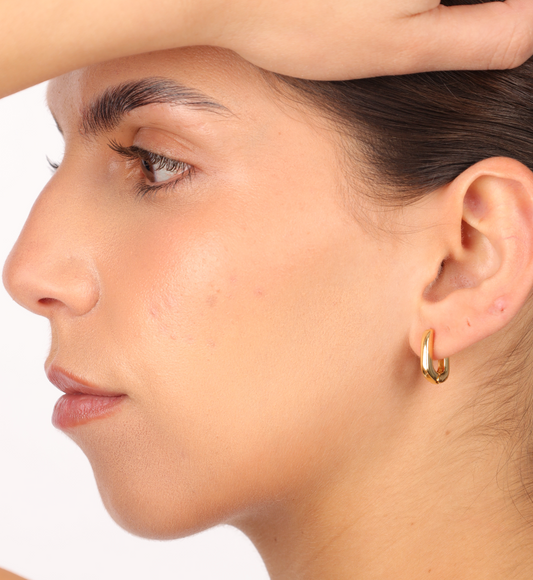 ARRACADAS LINK ORO LAMINADO