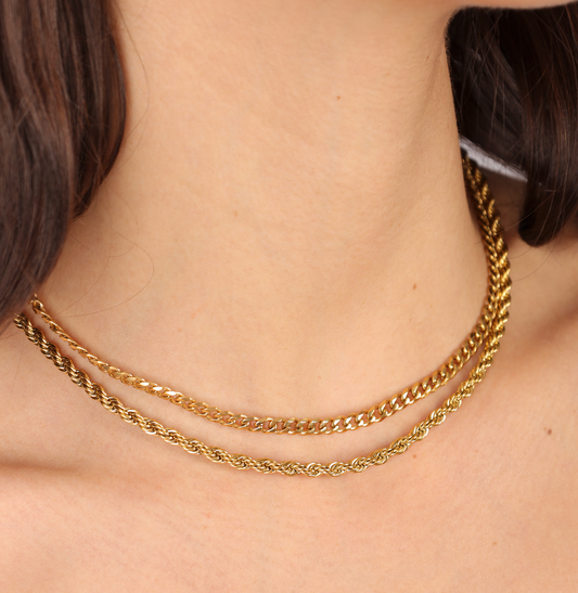 COLLAR CADENA Y ESLAVONES