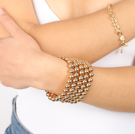 SET PULSERAS BOLITAS