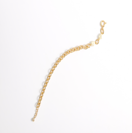 PULSERA CADENA PERLA