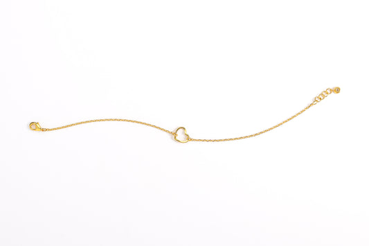 Pulsera cadena corazón